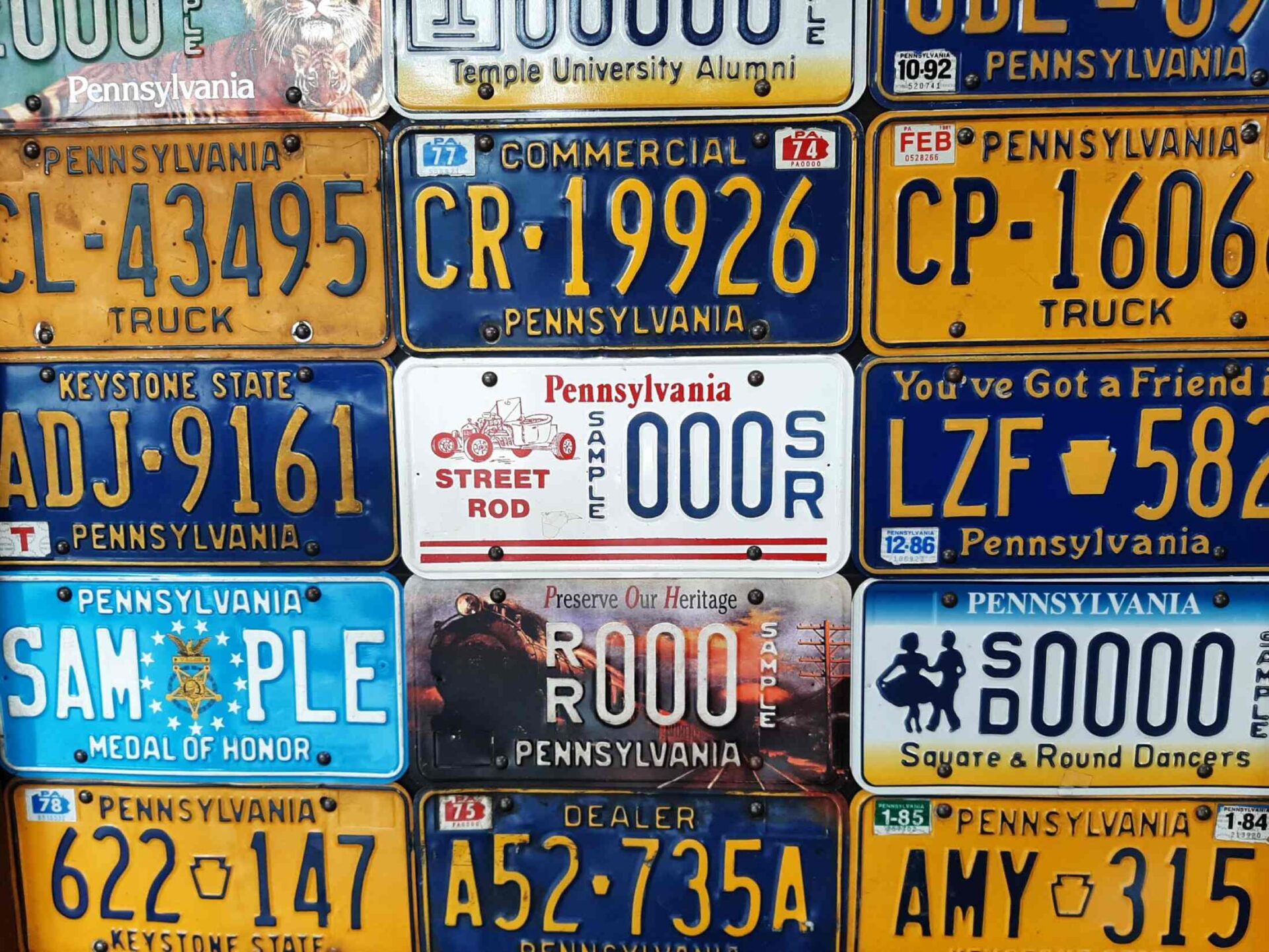 Fords Auto Tags Car Truck License Plates Notary Honey Brook